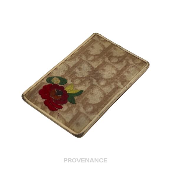 🔴 Dior Trotter Embroidered Card Holder Wallet - Sand - Picture 3 of 7